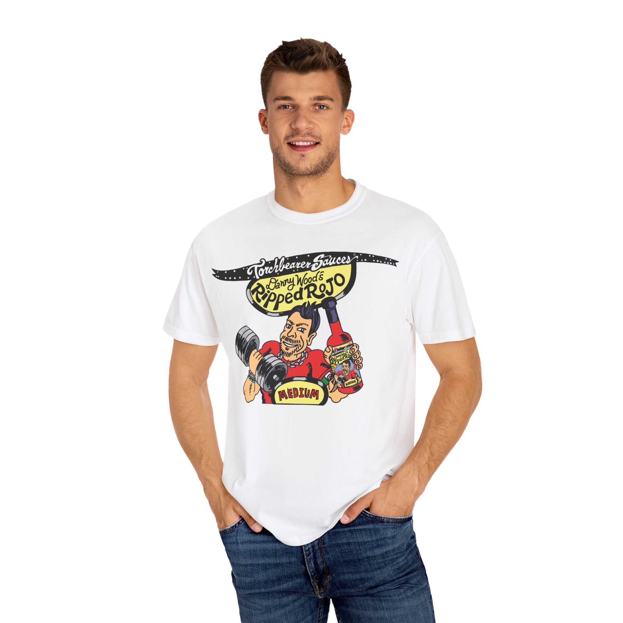 Danny Wood's Ripped Rojo T-Shirt - TorchBearer Sauces
