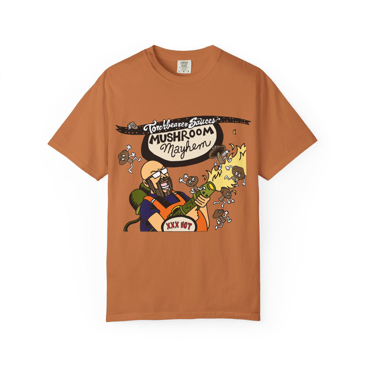 Mushroom Mayhem Character T-shirt (multiple colors available)