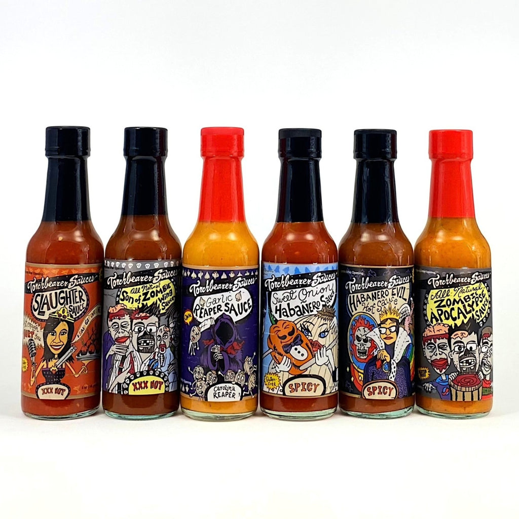 THE TRUTH 11-HEATBLUCE t-Ace おまけ付き 孤高の華 Mixed Hot Sauce Case of 6 | TorchBearer Sauces