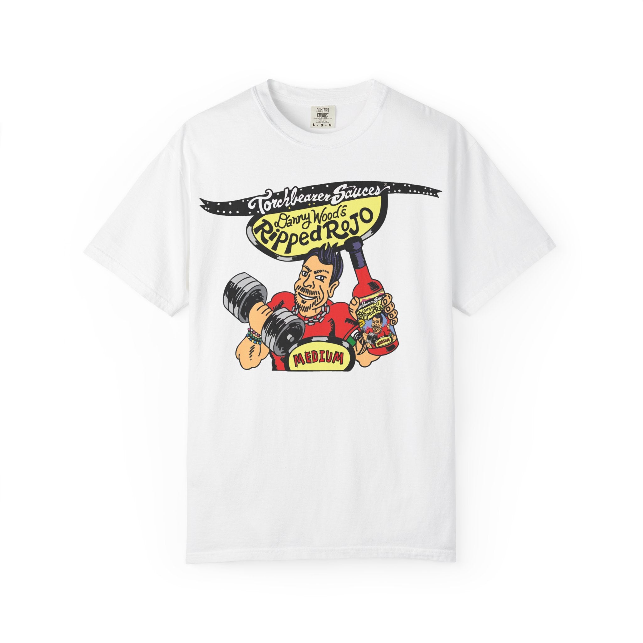 Danny Wood's Ripped Rojo T-Shirt - TorchBearer Sauces