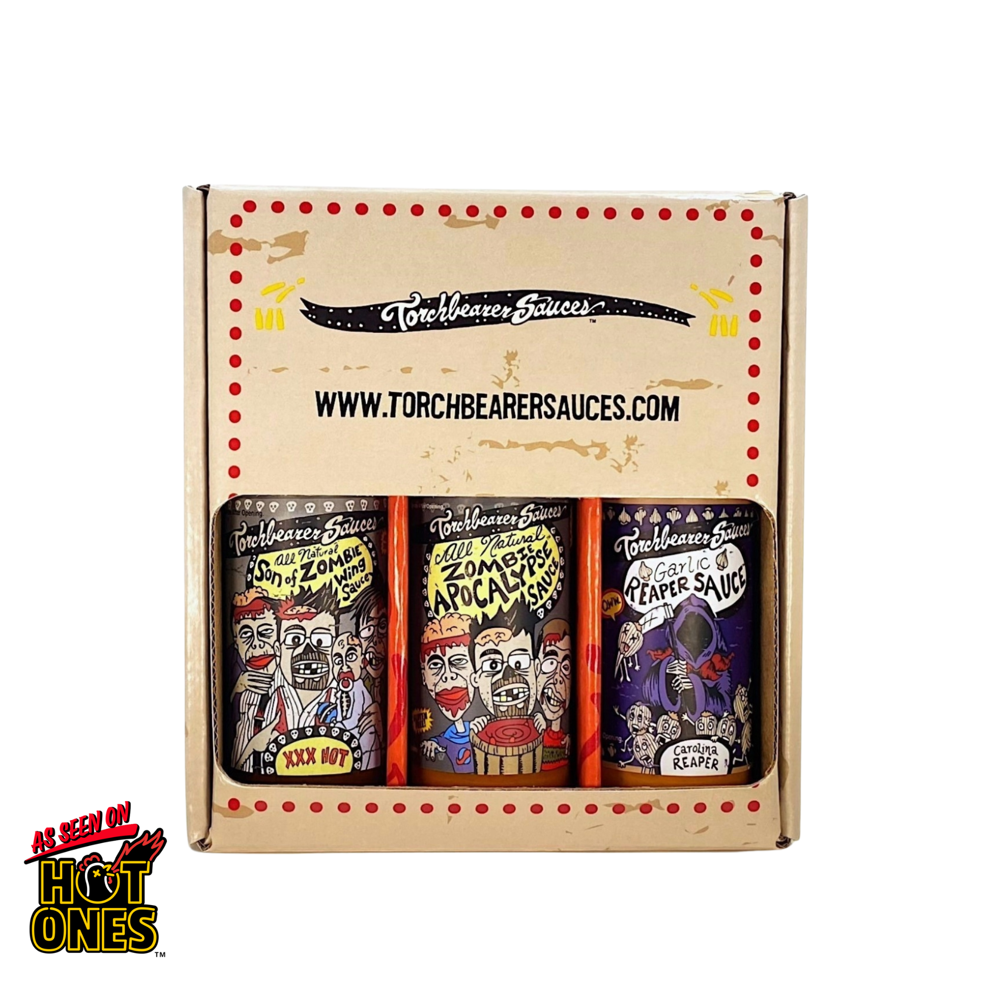 As Seen on Hot Ones 3-Pack 5oz - TorchBearer Sauces As Seen on Hot Ones 3-Pack 5oz - TorchBearer Sauces