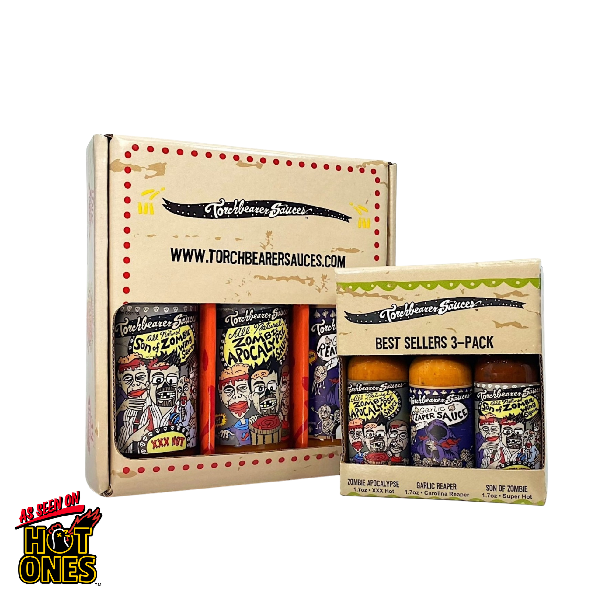 TorchBearer Hot Ones Trio Combo Pack - TorchBearer Sauces