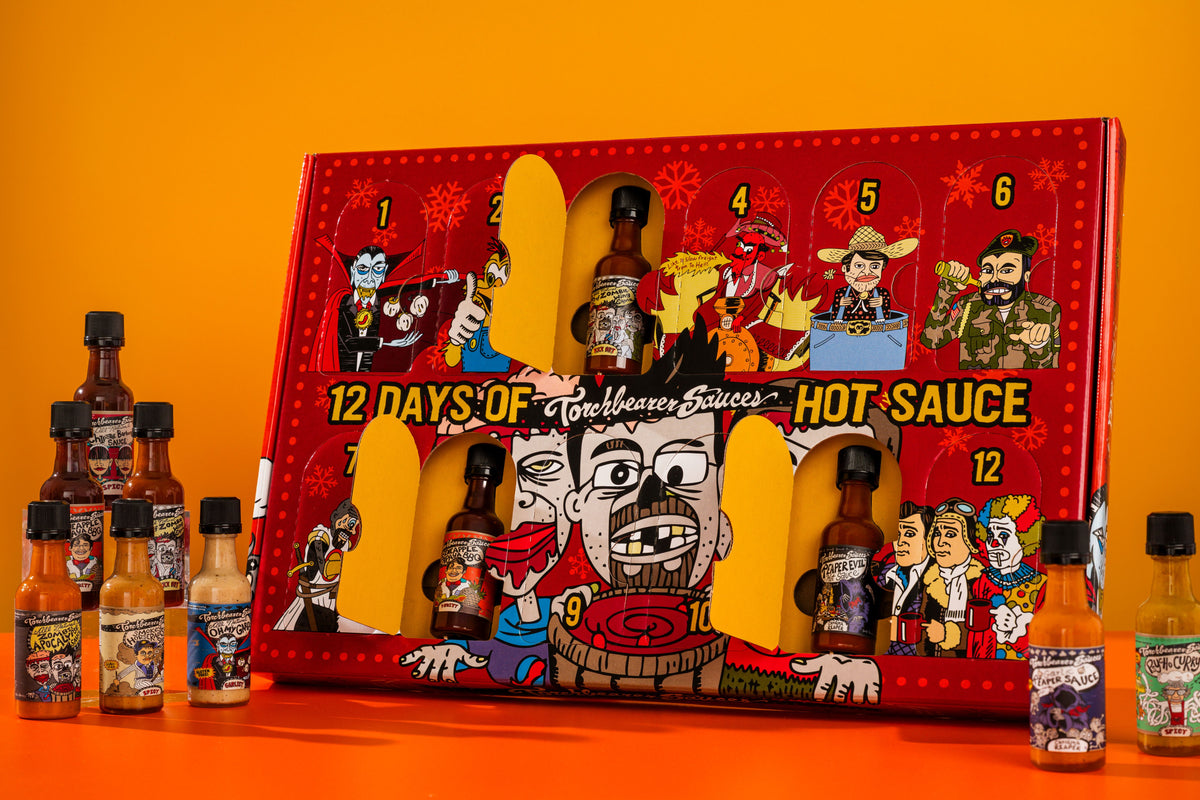 12 Days of Hot Sauce Mini Bottle Calendar (Limit 6 per customer!)