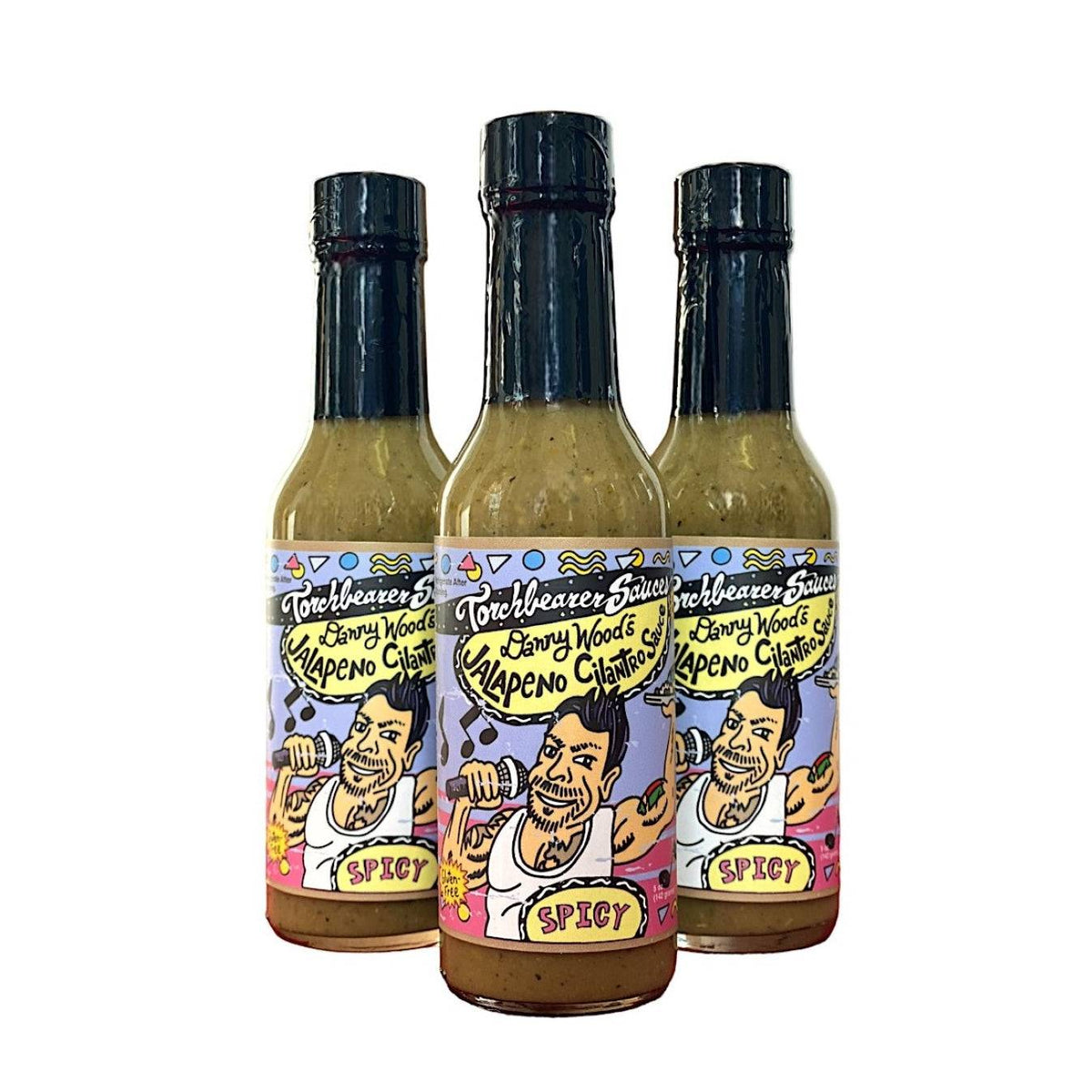 Danny Wood's Jalapeno Cilantro Sauce - 3 Bottle Bundle