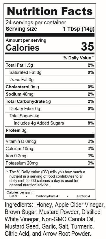 Honey Mustard Sauce | Case of 12 | 12oz