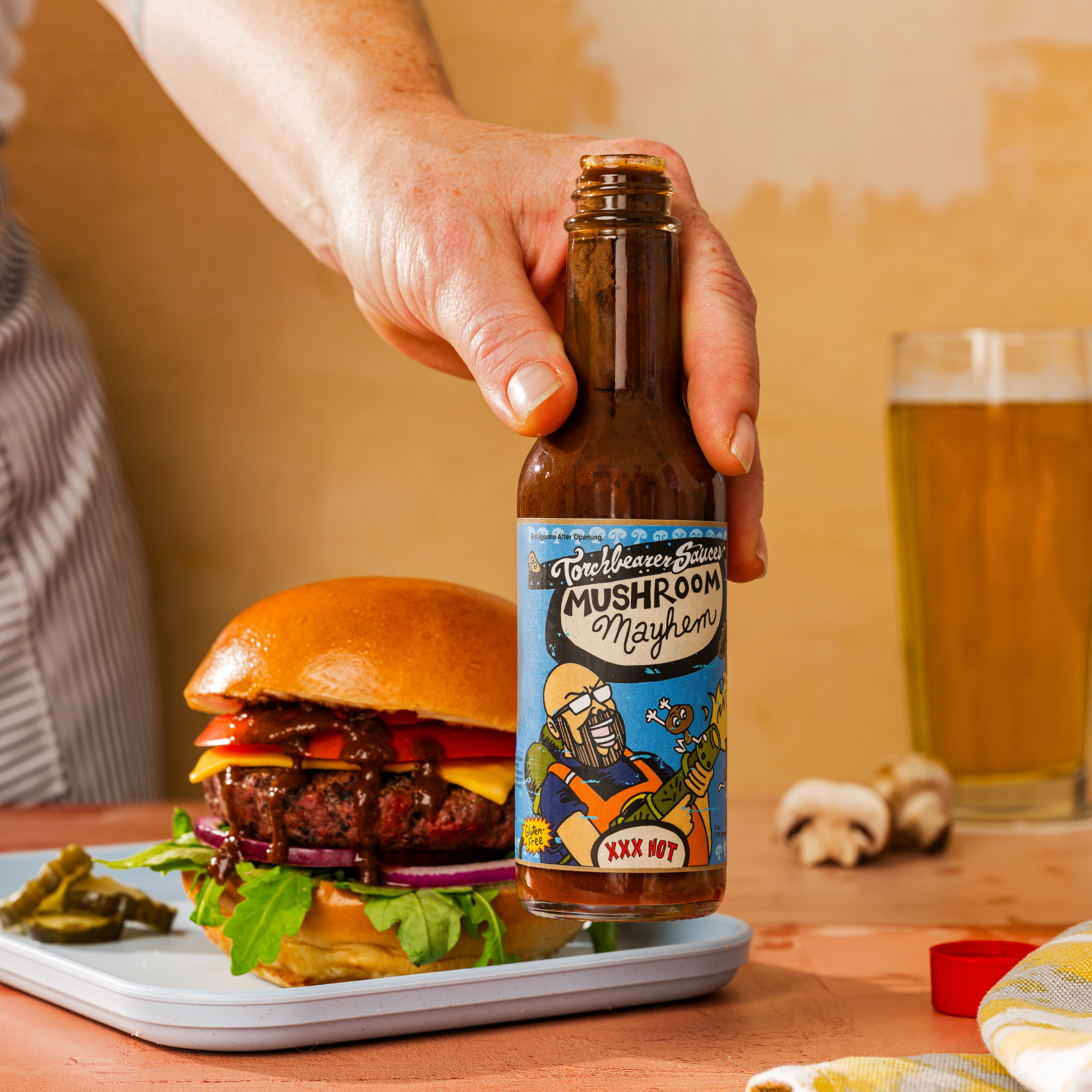 Mushroom Mayhem Hot Sauce - 5oz - TorchBearer Sauces