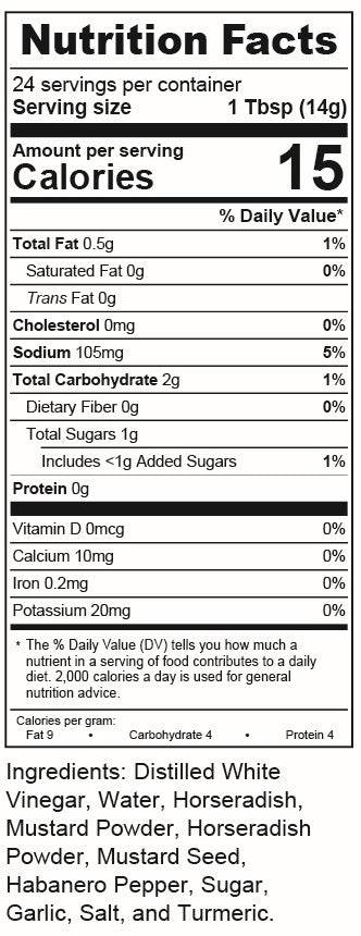 Spicy Horseradish Mustard - Case of 12