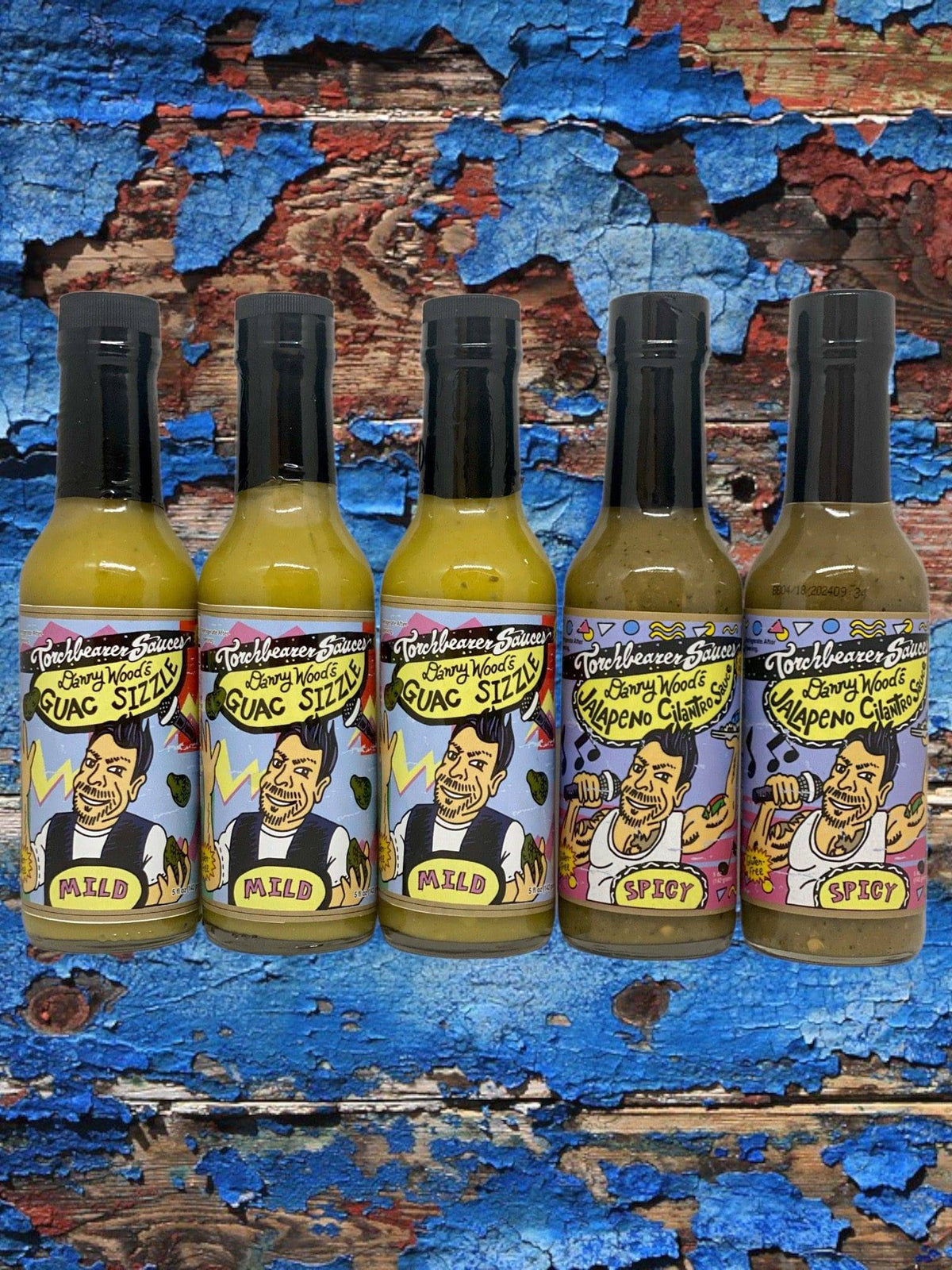 3 Guac Sizzles and 2 Jalapeno Cilantros | 5 Bottles | 5oz