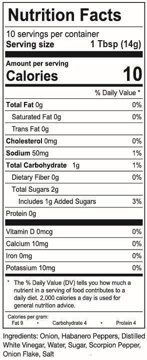 Sweet Onion Habanero | Case of 12 | 5oz