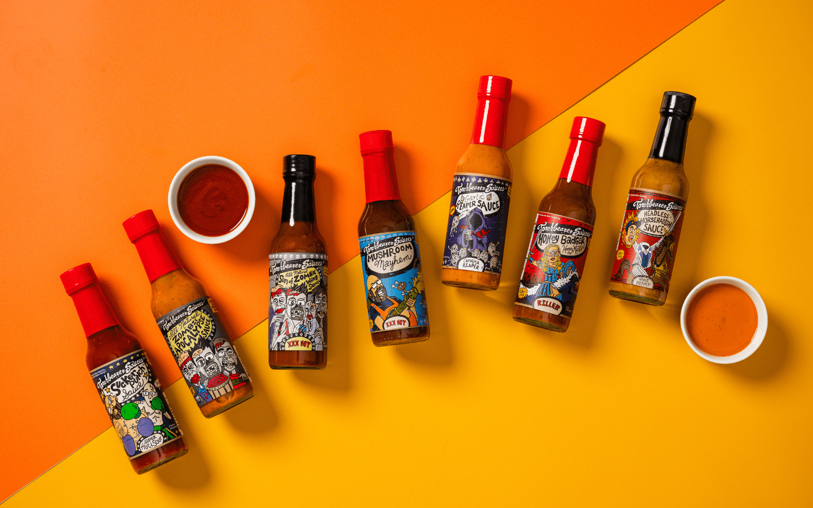 TorchBearer Sauces Hot Ones Bundle of 7