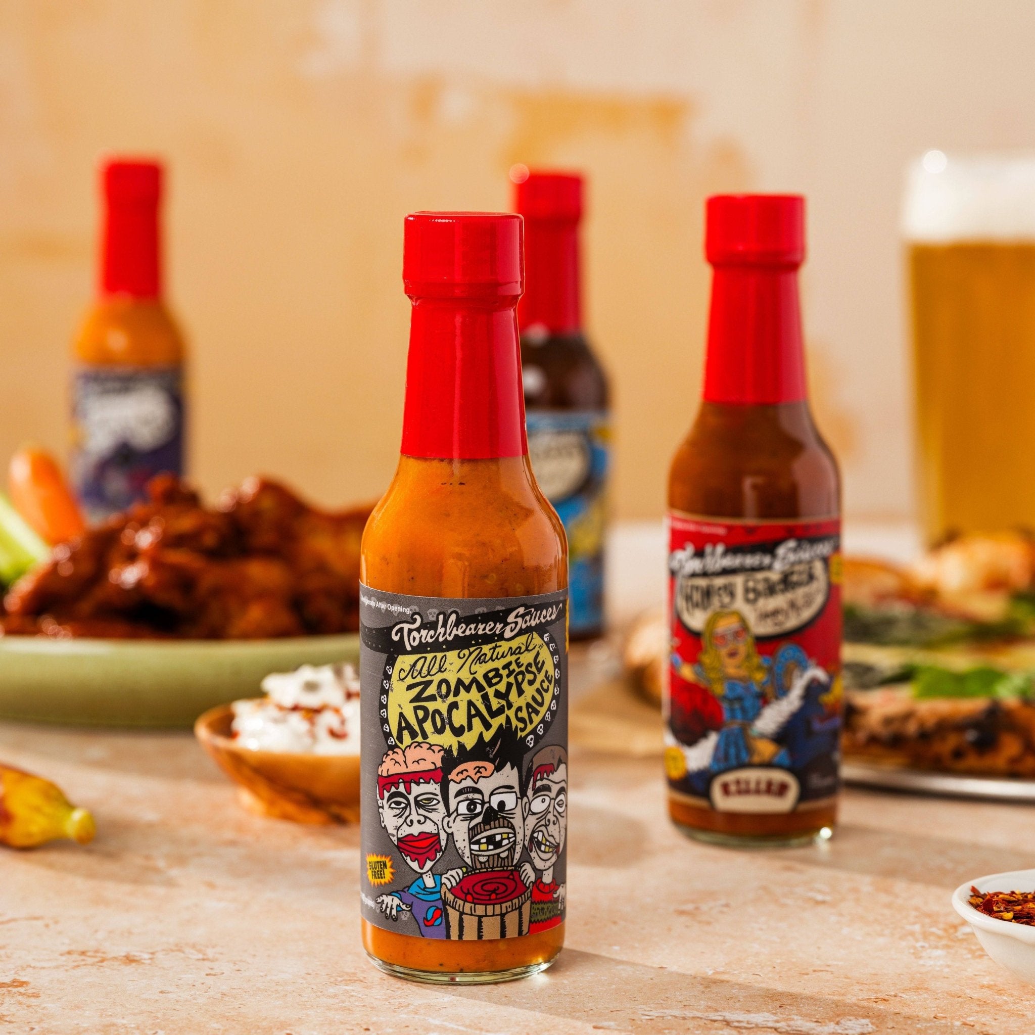 Zombie Apocalypse Ghost Pepper Hot Sauce 5 oz - TorchBearer Sauces