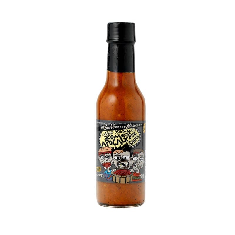 Zombie Apocalypse Ghost Chili Hot Sauce Case of 12 (5 oz bottles)