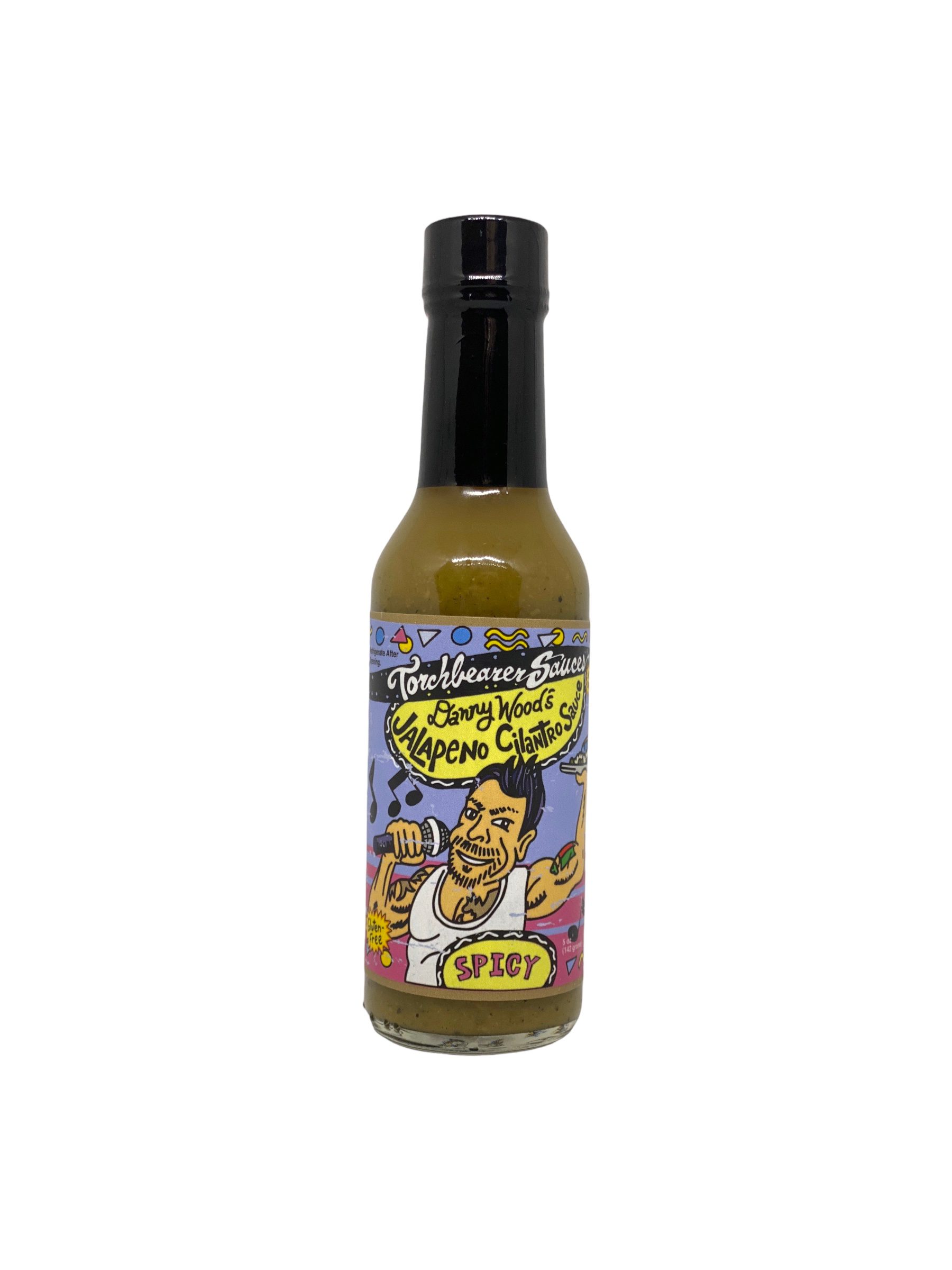Danny Wood's Jalapeno Cilantro Sauce, Bottle